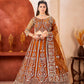 Butterfly Net Sequins and Codding Embroidery Work Choli