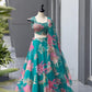 Pure Organza digital printed lehnga