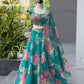 Pure Organza digital printed lehnga