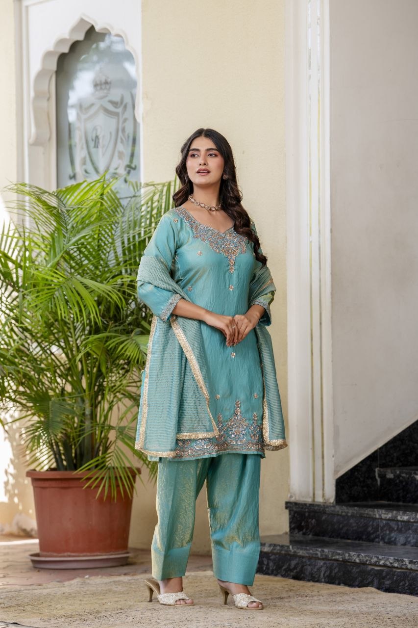 Presenting New Ready Made Kurti Pant Dupatta Collection