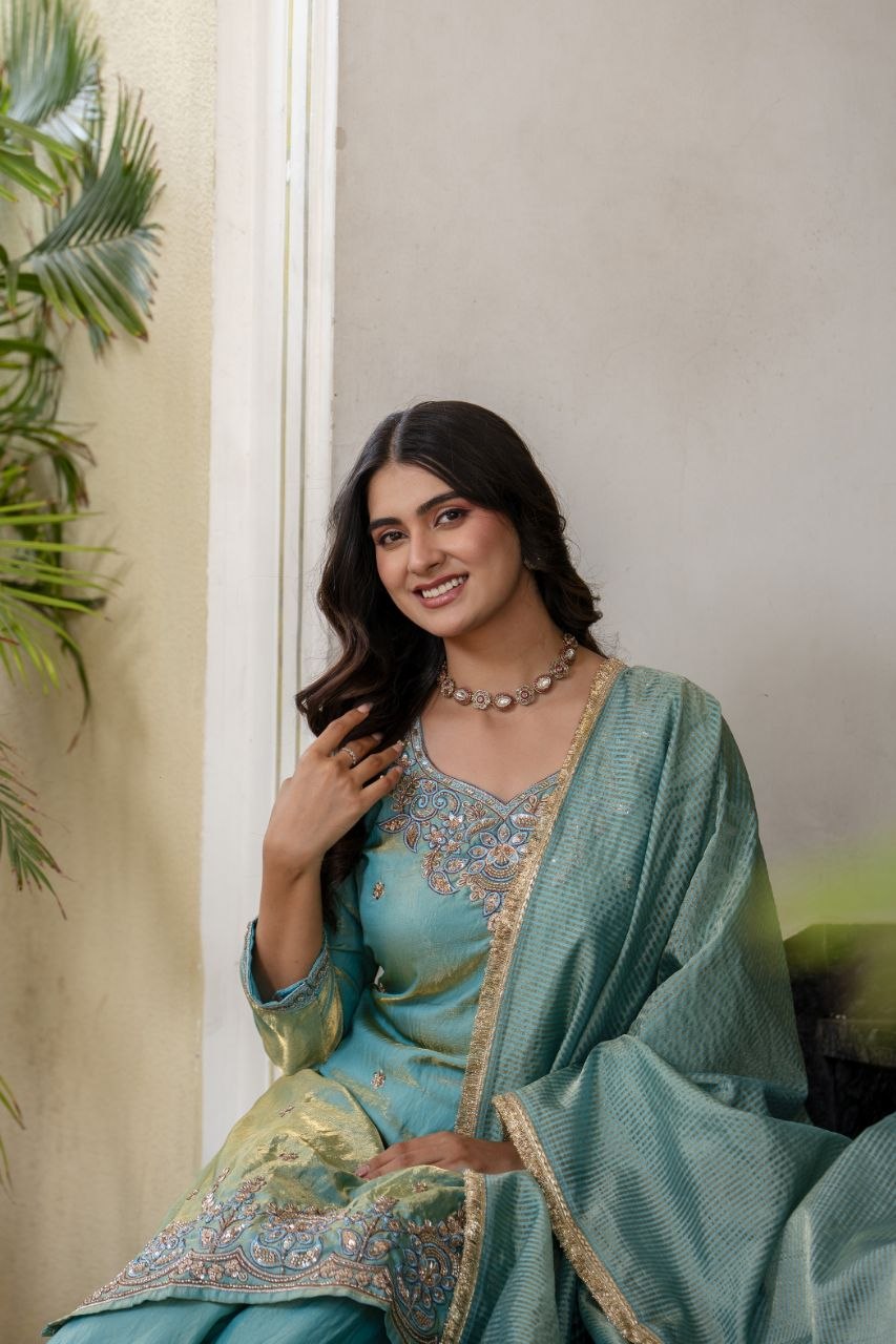 Presenting New Ready Made Kurti Pant Dupatta Collection