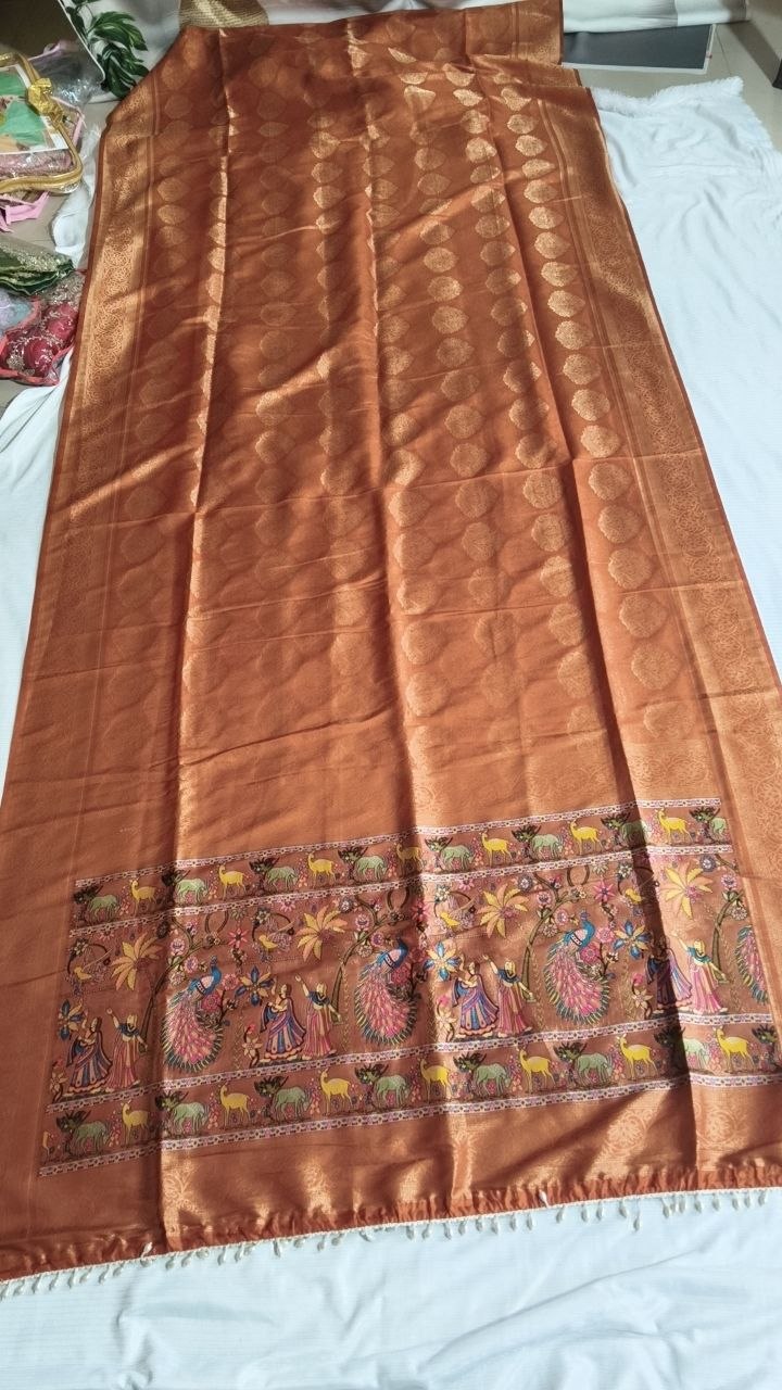 Premium Digital Silk Print Saree
