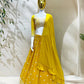 Faux Georgette Sequence Embroidery Work Choli