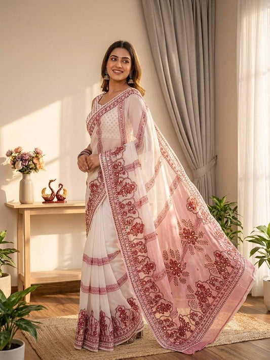 Soft Fox Georgette Saree
