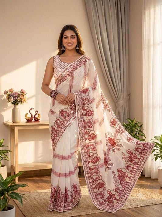 Soft Fox Georgette Saree