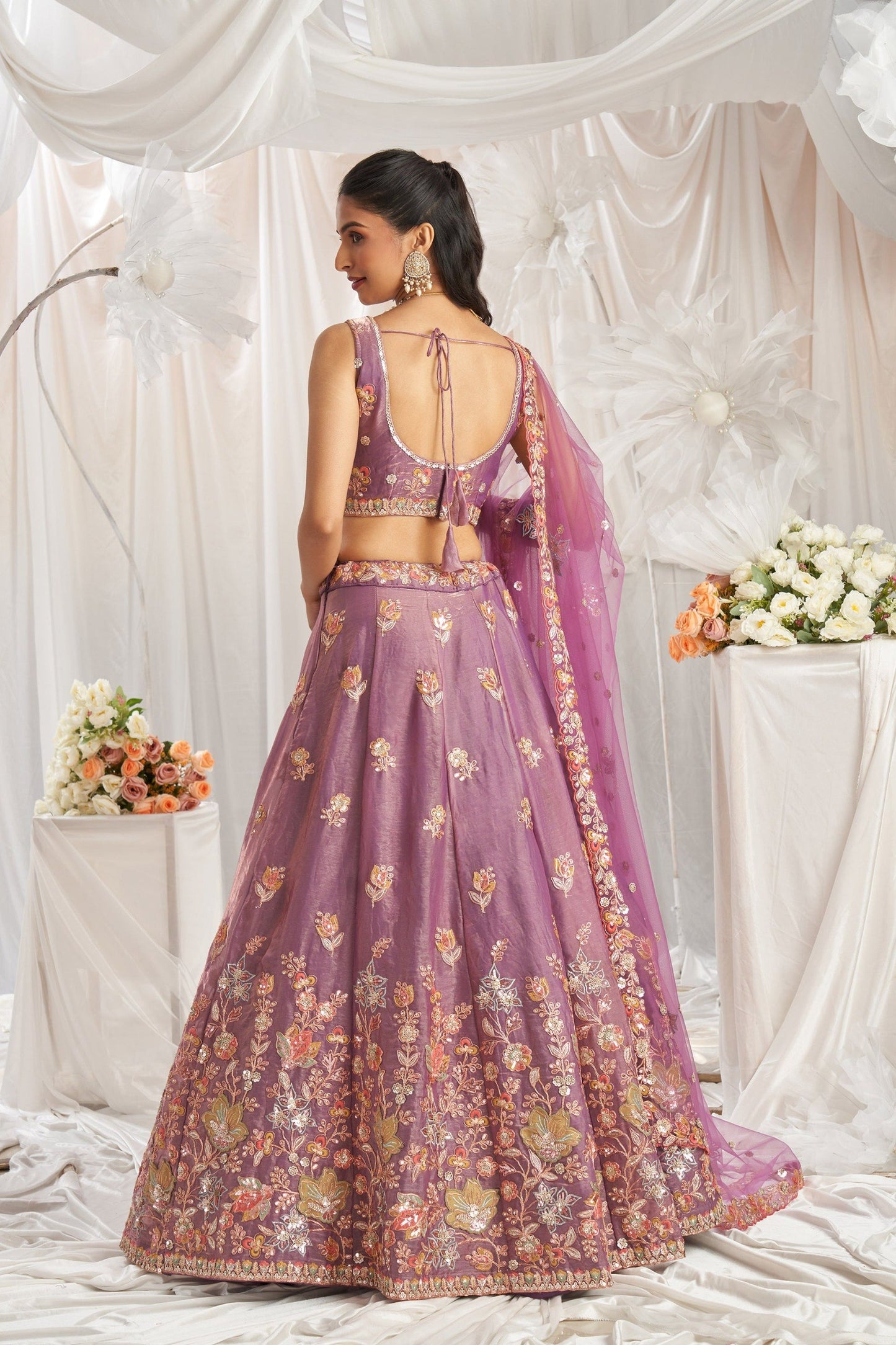Fandy Zari Sequence & Embroidery Choli