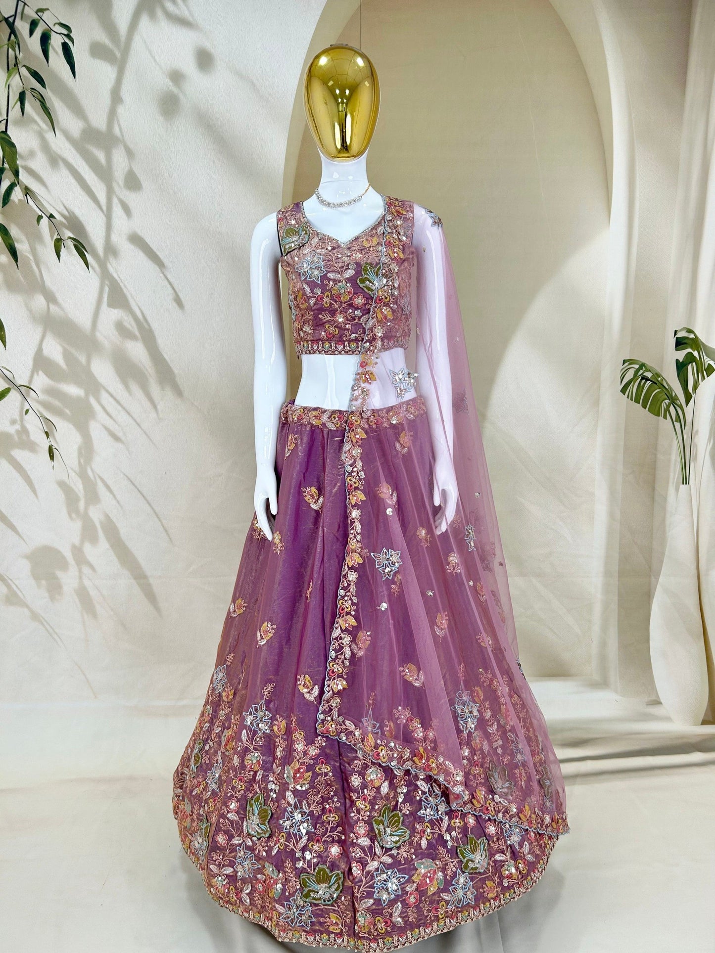 Fandy Zari Sequence & Embroidery Choli