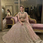 Net lehenga with sequins dori & zari thread work choli
