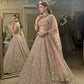 Net lehenga with sequins dori & zari thread work choli