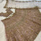 Net lehenga with sequins dori & zari thread work choli