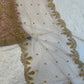 Net lehenga with sequins dori & zari thread work choli