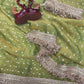 Moss silk with Jaquard Butti Saree