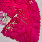 Soft Rangoli karsh cover with three layer cutdana saree