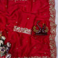 KARVA CHOUTH SPECIAL PREMIUM RED COLOR SAREE