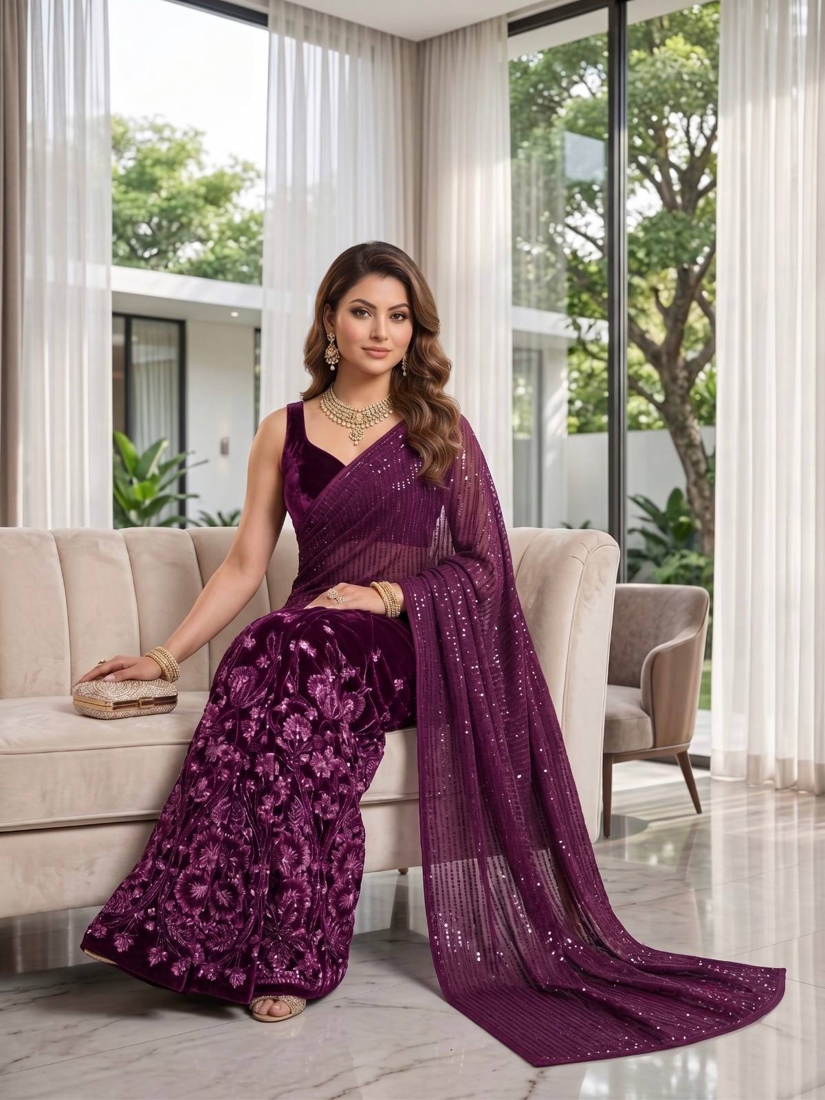 Soft Georgette Silk Saree