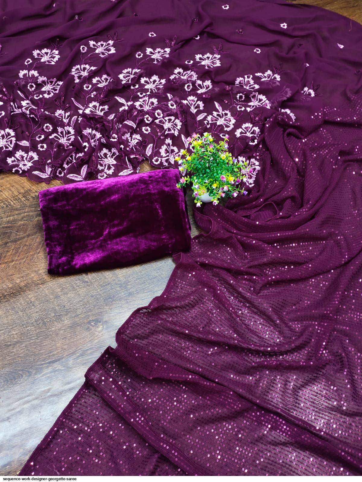 Soft Georgette Silk Saree