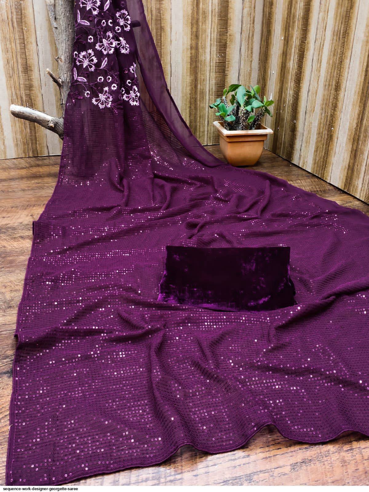 Soft Georgette Silk Saree