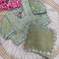 Beautiful Sequence Brits C- pallu work along saree