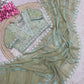 Beautiful Sequence Brits C- pallu work along saree