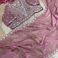 Beautiful Sequence Brits C- pallu work along saree