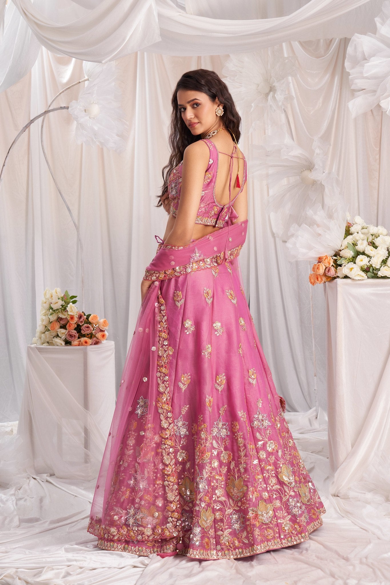 Fandy Zari Sequence & Embroidery Choli