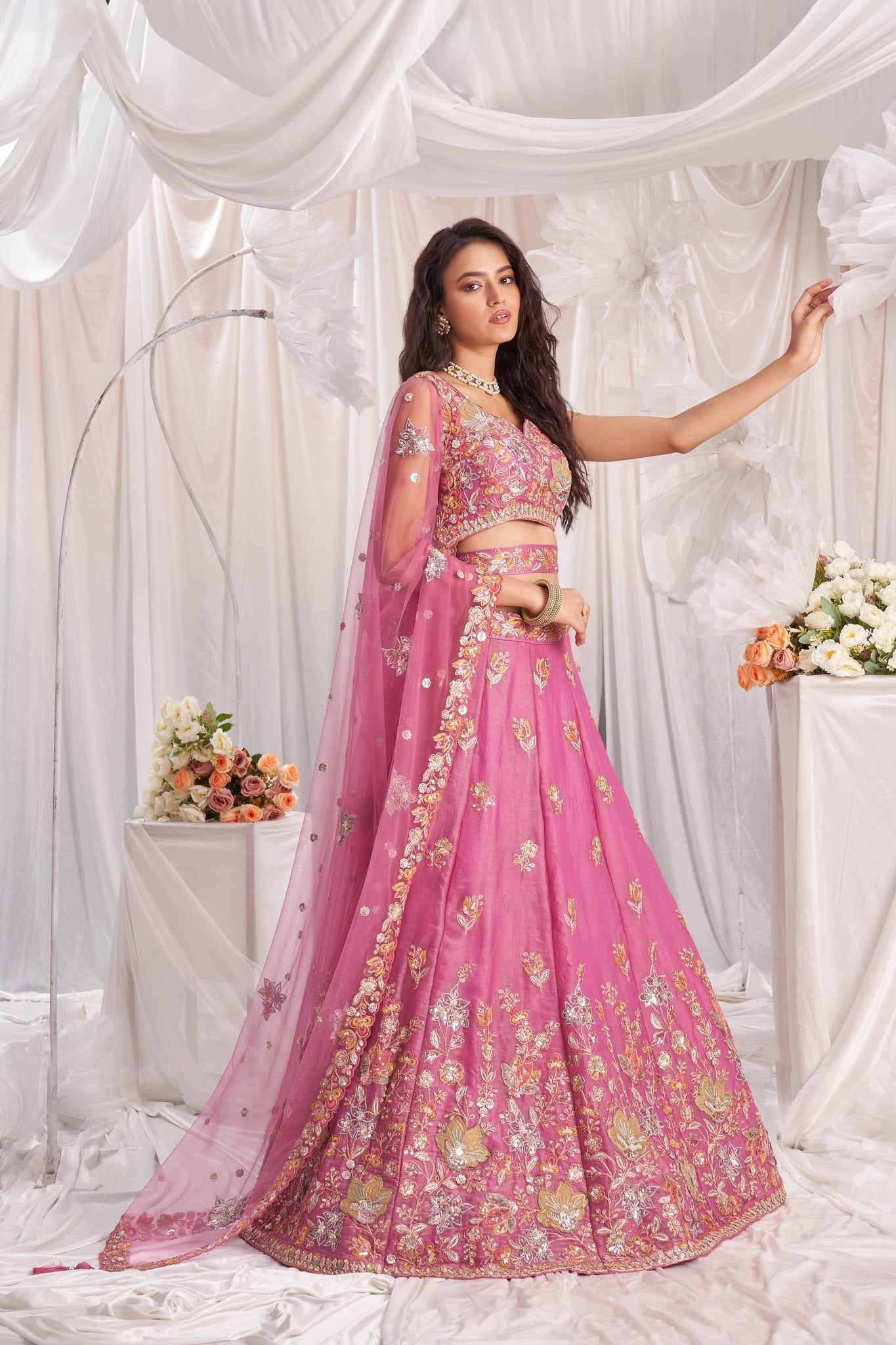 Fandy Zari Sequence & Embroidery Choli