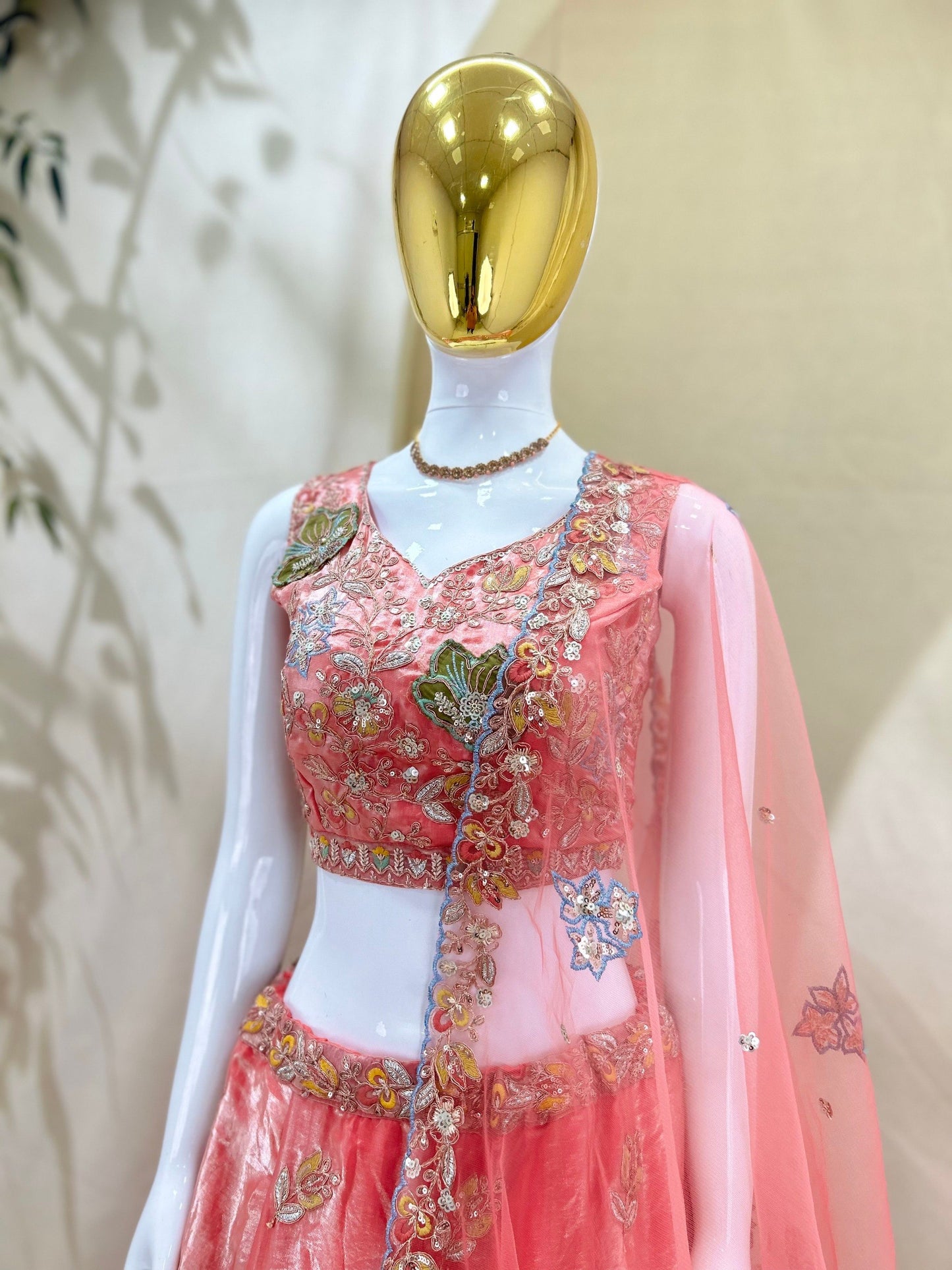 Fandy Zari Sequence & Embroidery Choli