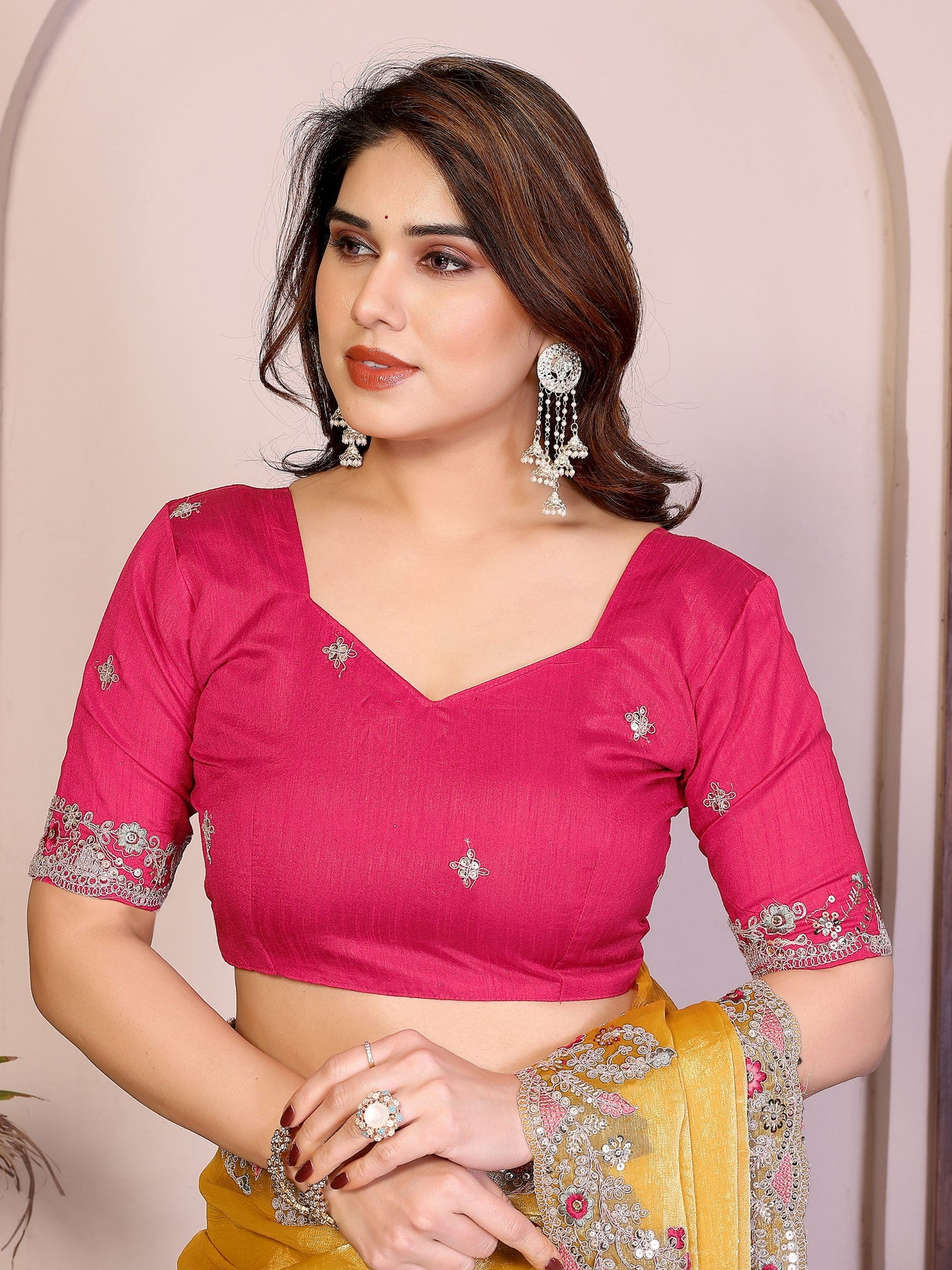 Party Wear Soft  Fendy Chiffon silk Saree