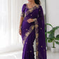Designer Party Wear Fendy Satin Silk Saree