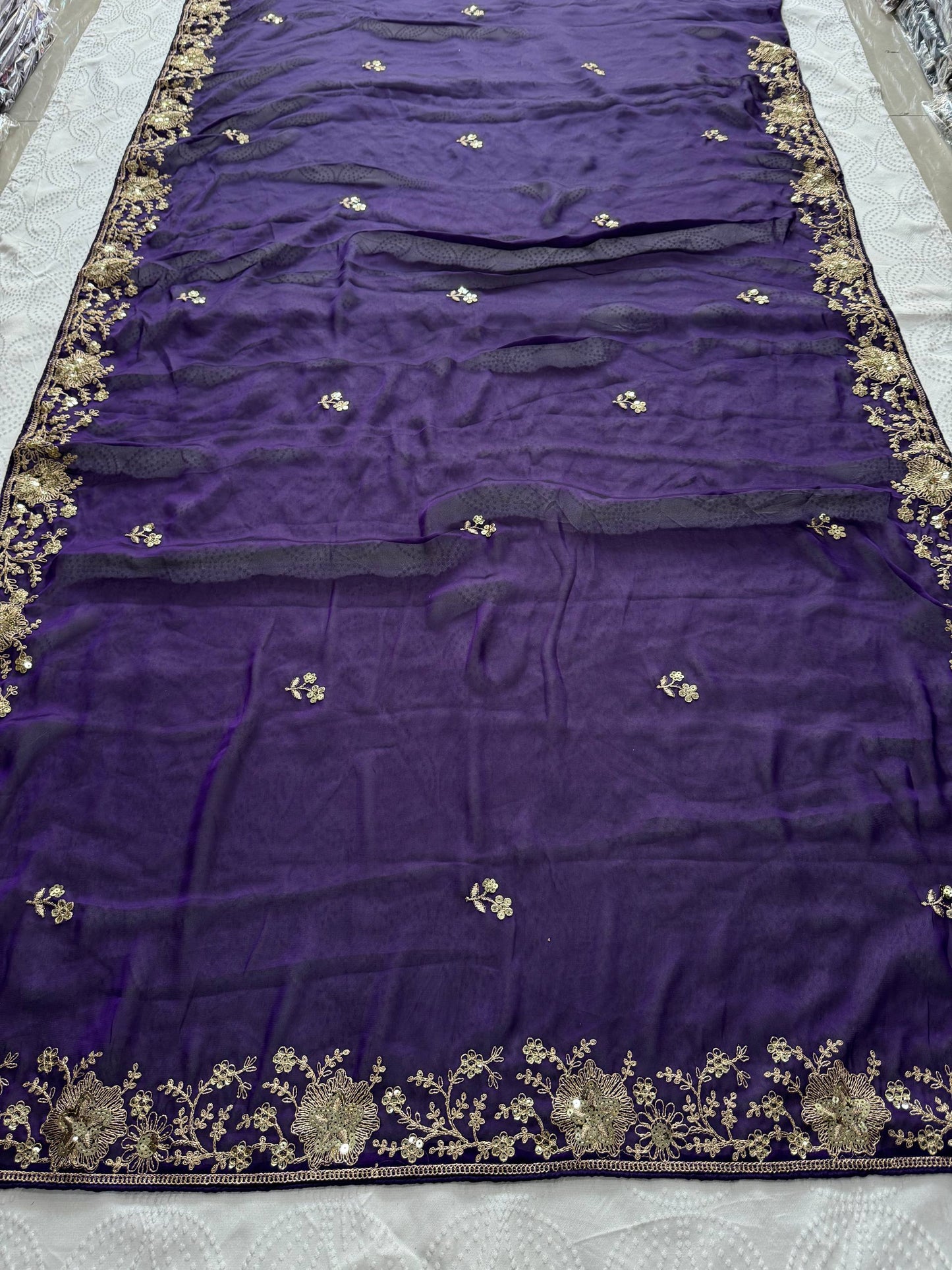 Designer Party Wear Fendy Satin Silk Saree