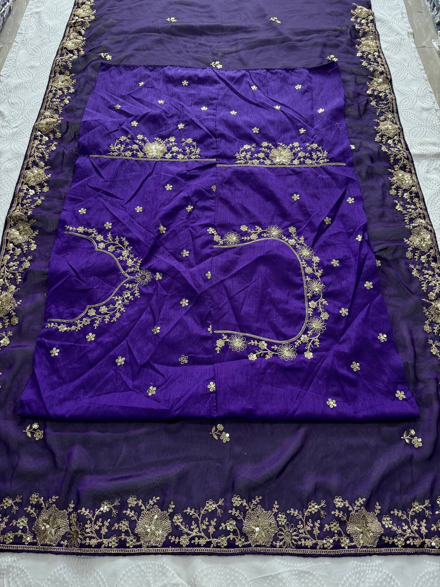 Designer Party Wear Fendy Satin Silk Saree