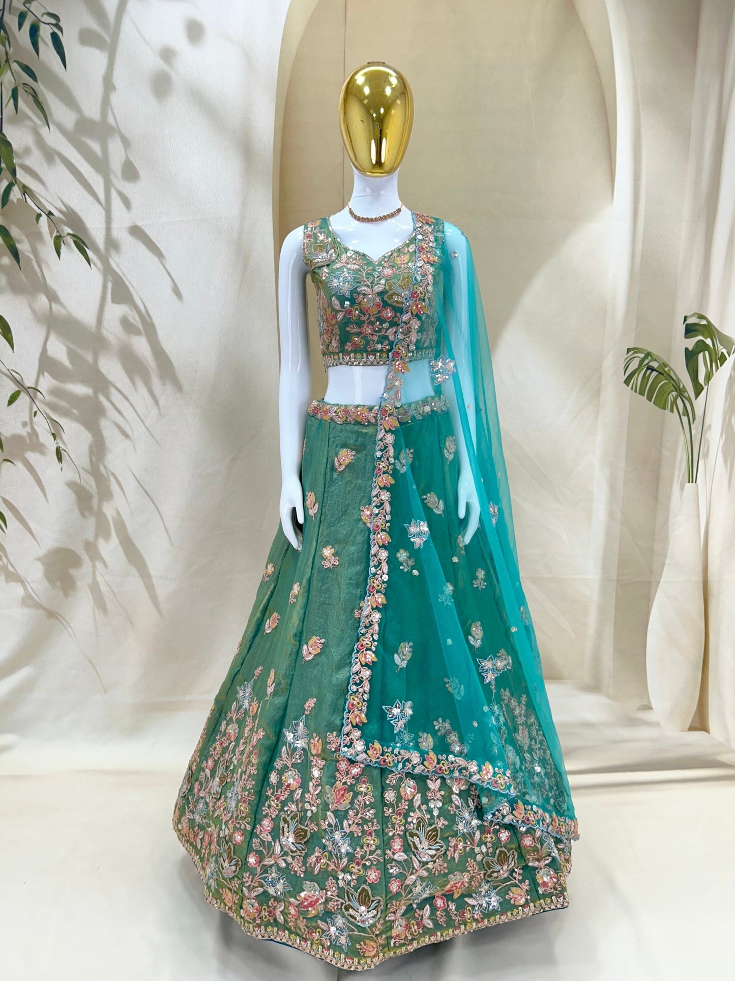 Fandy Zari Sequence & Embroidery Choli