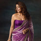 Soft Mocha Silk Beautiful Designer Saree