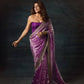 Soft Mocha Silk Beautiful Designer Saree