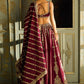 Kasturi silk lehenga with sequins dori & zari work choli