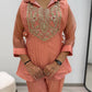 BEAUTIFUL BEADS EMBROIDERED CO-ORD SET