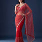 Net Intricately Bidds handwork embroidered saree
