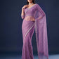 Net Intricately Bidds handwork embroidered saree