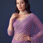Net Intricately Bidds handwork embroidered saree