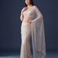 Net Intricately Bidds handwork embroidered saree