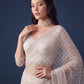 Net Intricately Bidds handwork embroidered saree