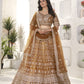 Net Sequins and Zari  Embroidery Work Lehenga