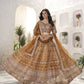 Net Sequins and Zari  Embroidery Work Lehenga