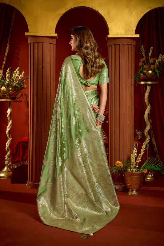 Elegant Collection Crafted in Luxurious Satin Silk Saree