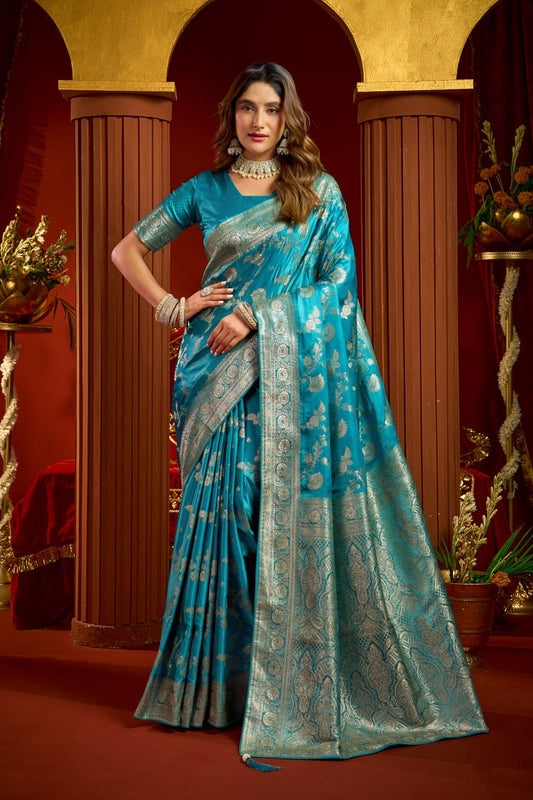 Elegant Collection Crafted in Luxurious Satin Silk Saree