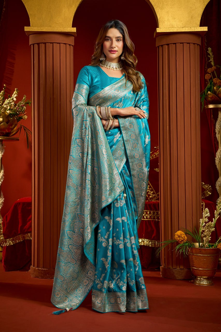 Elegant Collection Crafted in Luxurious Satin Silk Saree