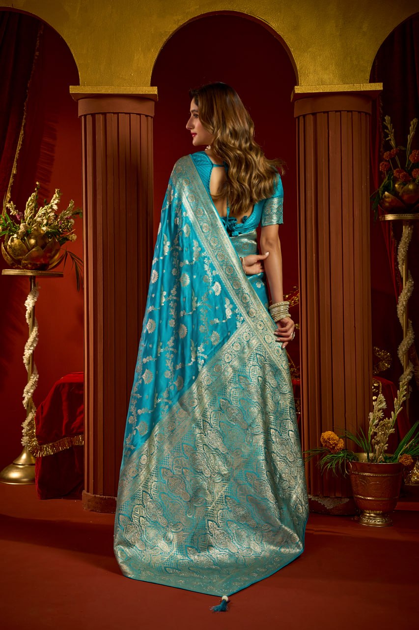 Elegant Collection Crafted in Luxurious Satin Silk Saree