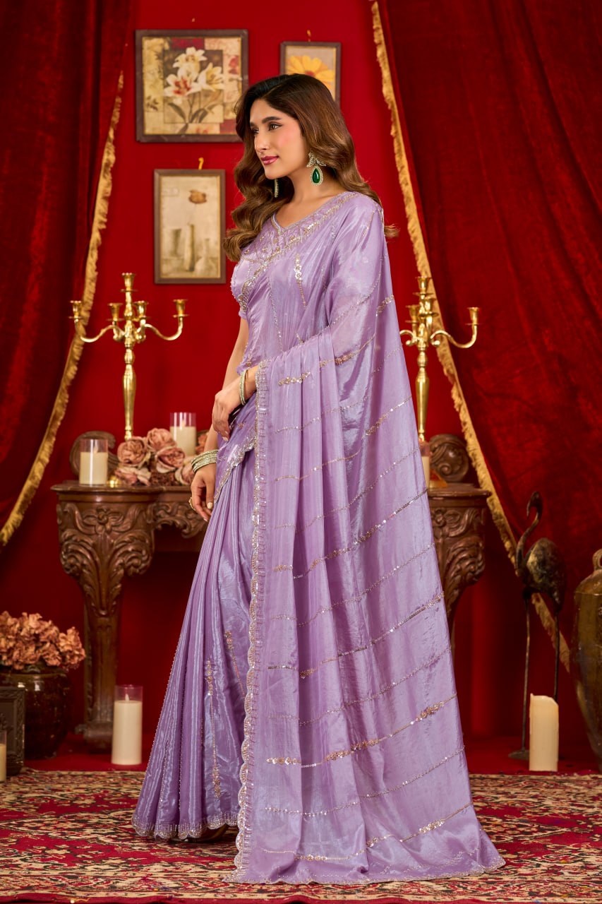 Elevate your Festival And Party Wardrobe With this Exclusive Prada Silk Saree