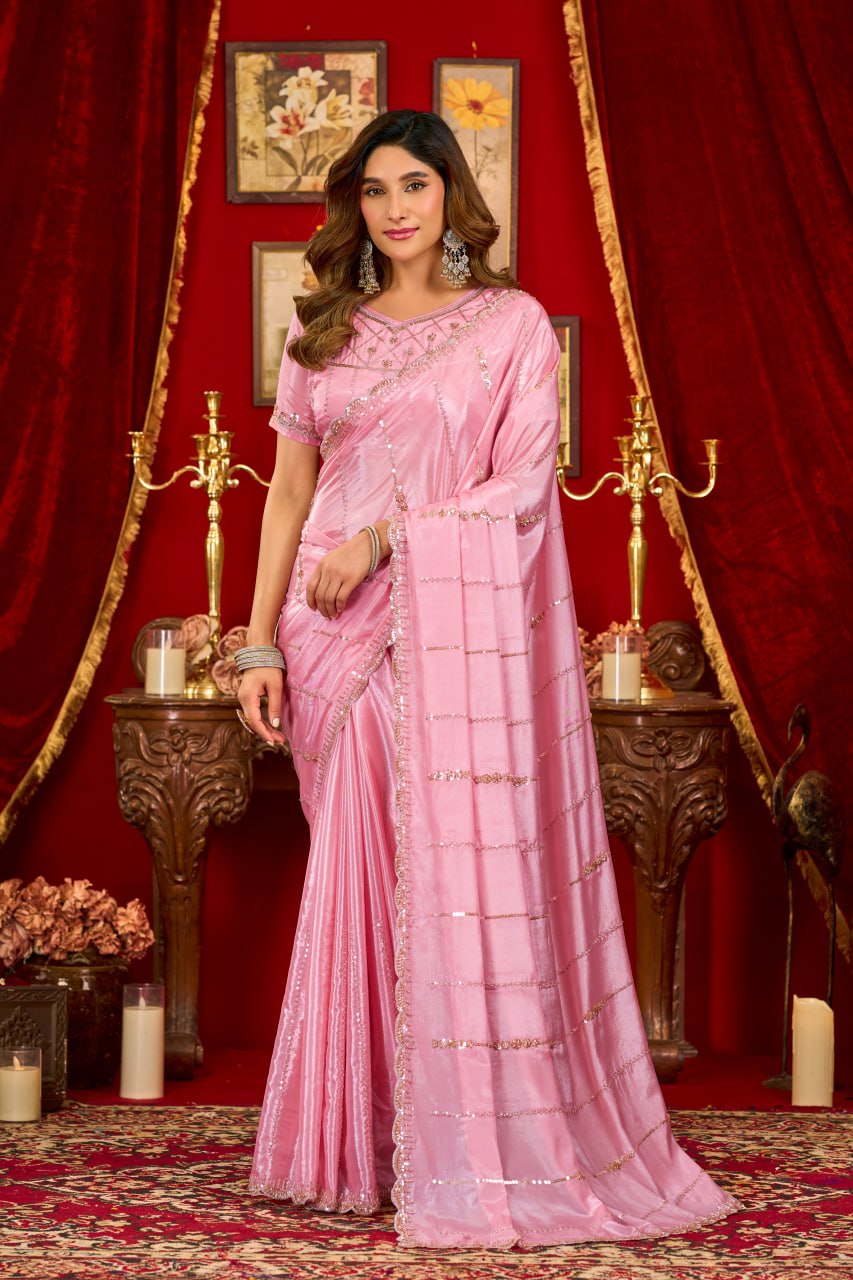 Elevate your Festival And Party Wardrobe With this Exclusive Prada Silk Saree