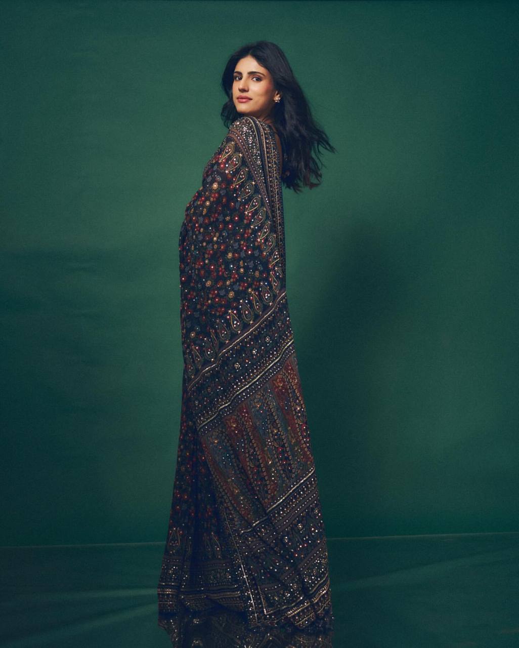 Pure Georgette Fabric with beautiful print Saree